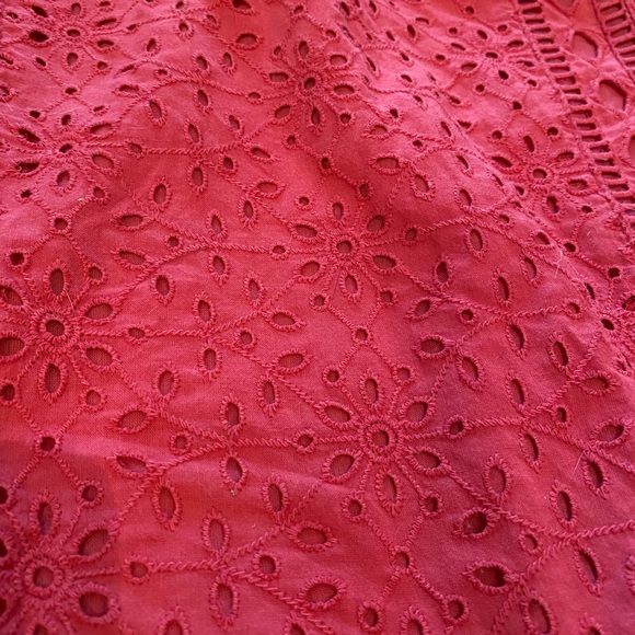 Anthropologie Maeve embroidery top red - Picture 6 of 11